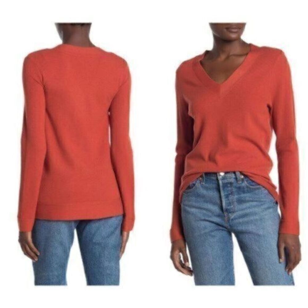 Cyrus V Neck Knit Sweater Yummy Yarn XS